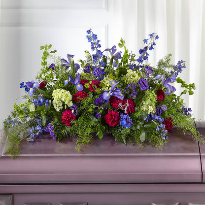 Always Treasured Casket Spray – KEITH'S FLOWER SHOP, Mount Gilead OH