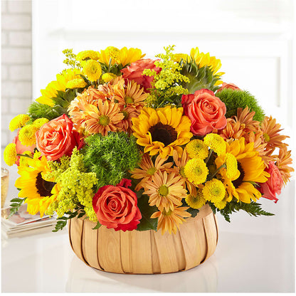Harvest Sunflower Basket – KEITH'S FLOWER SHOP, Mount Gilead OH