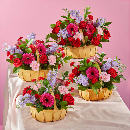Pink Picnic Basket – KEITH'S FLOWER SHOP, Mount Gilead OH