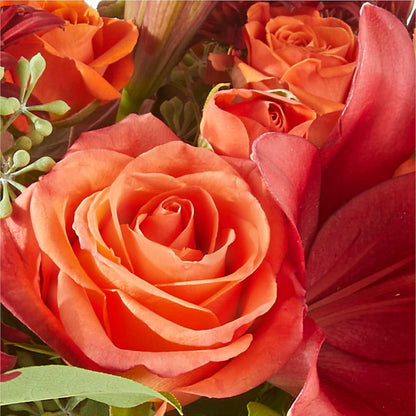 Crimson Leaves Bouquet – KEITH'S FLOWER SHOP, Mount Gilead OH
