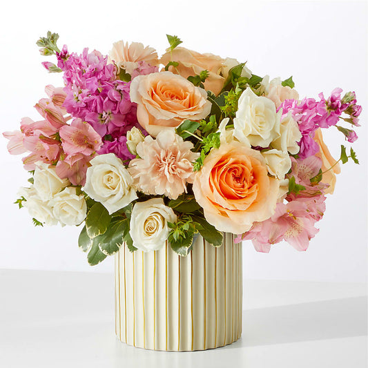 Paradise Bouquet with Ivory Vase – KEITH'S FLOWER SHOP, Mount Gilead OH