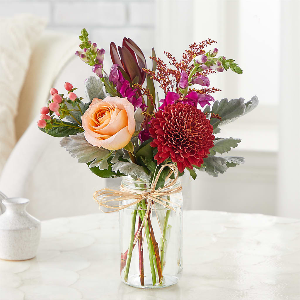 Moody Hues Bouquet – KEITH'S FLOWER SHOP, Mount Gilead OH