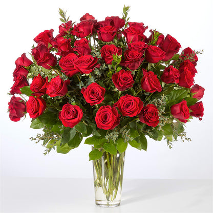 Forever Yours Fifty Stem Red Rose Bouquet – KEITH'S FLOWER SHOP, Mount Gilead OH