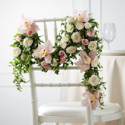 Orchid Rose Chair Décor – KEITH'S FLOWER SHOP, Mount Gilead OH