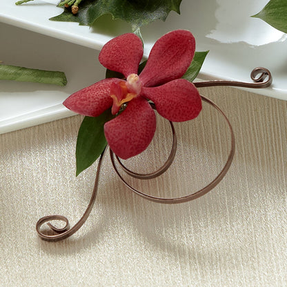 Red Mokara Boutonniere – KEITH'S FLOWER SHOP, Mount Gilead OH